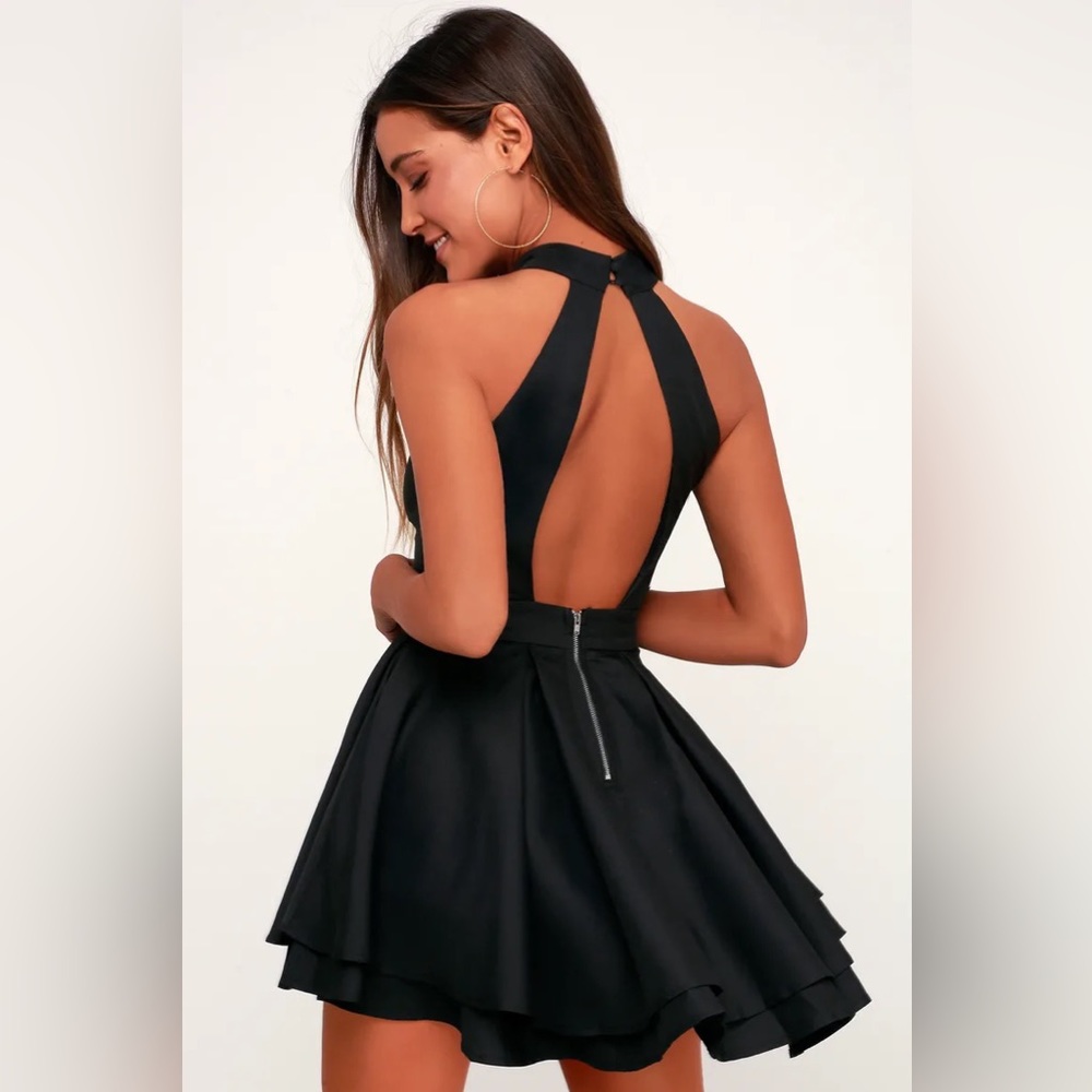 Lulu’s Black Skater Dress Rehearsal